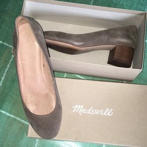 Madewell Ella Mink Suede Pumps